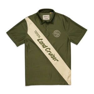 Howler Brothers x Land Cruiser Tech Polo Men's in Dark Olive